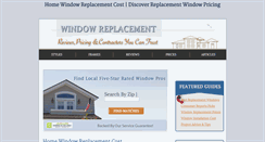 Desktop Screenshot of homewindowreplacementcost.com